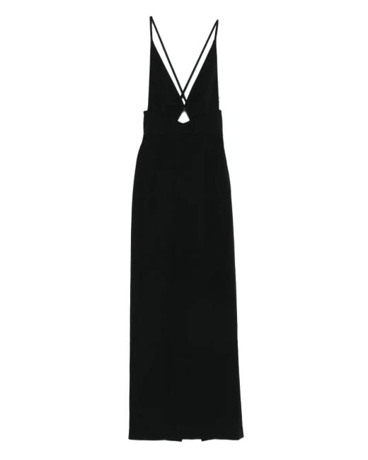 Solace London Black Milly Midi Dress
