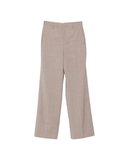 Briglia 1949 White Lutetiaw Belt-Loops Tailored Trousers