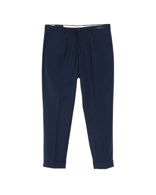 Michael Coal Blue Pantalon À Fermeture Boutonnée for men
