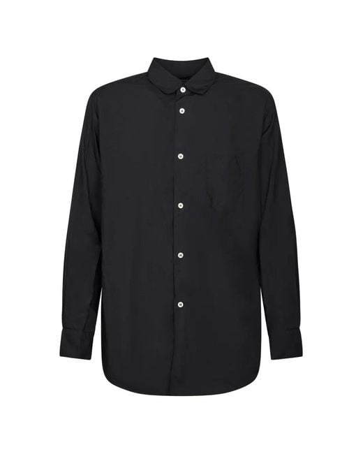 Comme des Garçons Black Peter Pan-Collar Chest-Pocket Shirt for men