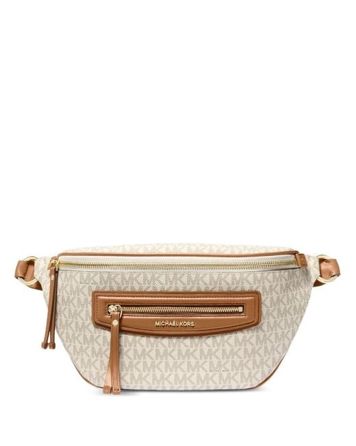 Michael Kors Natural Medium Jet Set Travel Belt Bag
