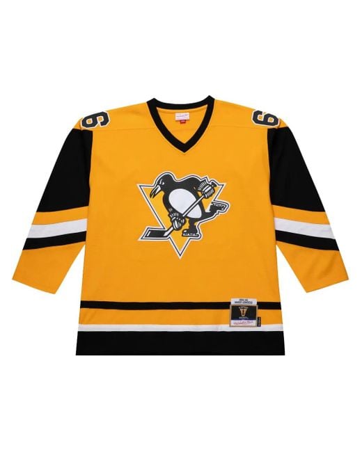 メンズ Mitchell & Ness Pittsburgh Penguins 1984-1985 Mario Lemieux Power Play ジャージ Orange