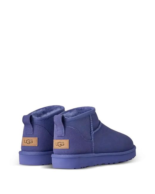 Ugg Blue Classic Ultra Mini Pull-Tab Boots