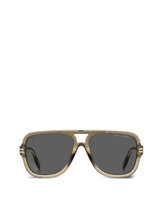Marc Jacobs Gray Pilot-frame Sunglasses for men