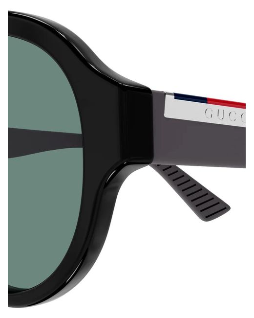 Gucci Green Pilot Frame Sunglasses for men