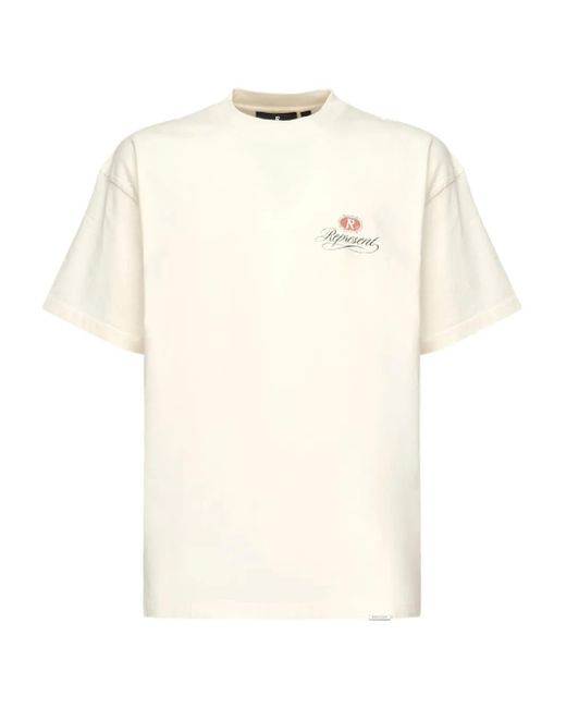 Represent Natural Creweck Logo Printed T-Shirt for men