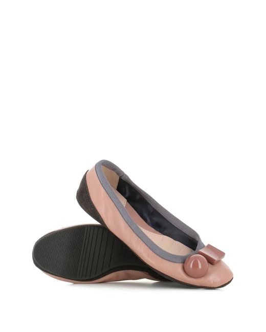 Dove Nuotano Gli Squali Pink Round Detail Ballet Flats