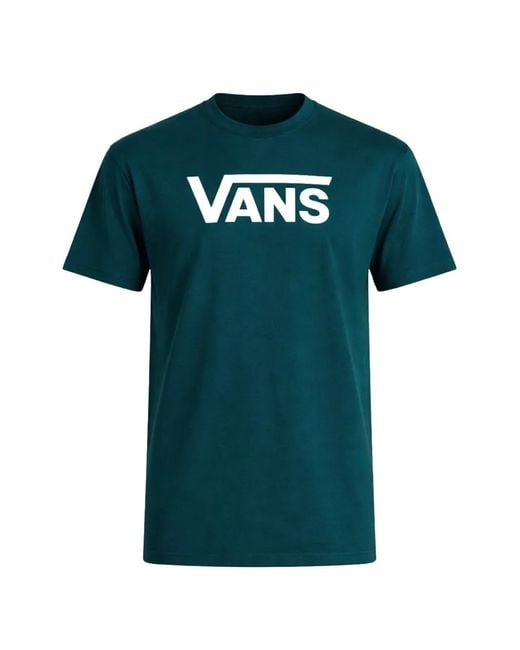Vans Green Logo-Print T-Shirt for men