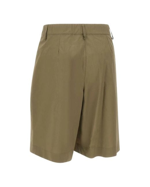 Kaos Green Pleated Shorts