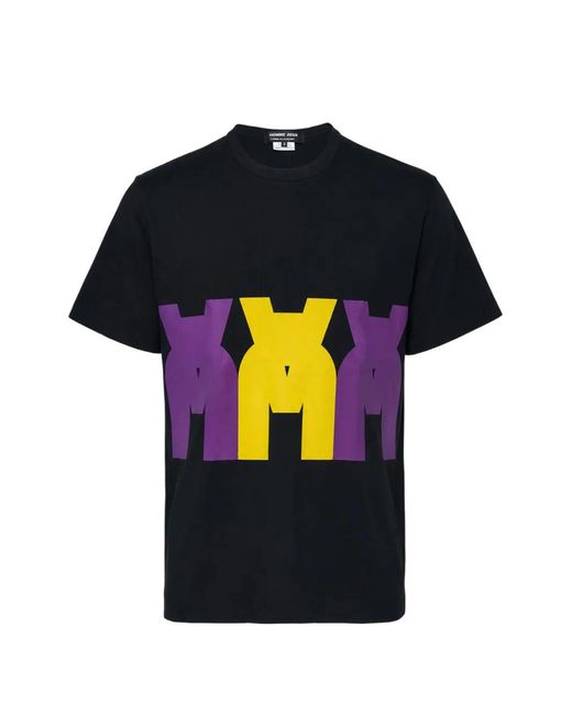 Comme des Garçons Black Graphic-Print T-Shirt for men