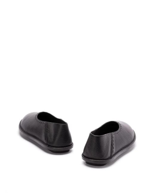 Fendi Black Leather Slippers for men
