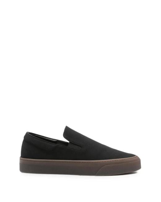 The Row Black Mh Slip-On Shoes for men