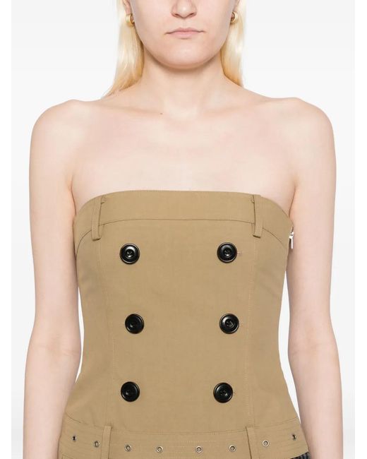 ANDERSSON BELL Natural Pleated Trench Dress