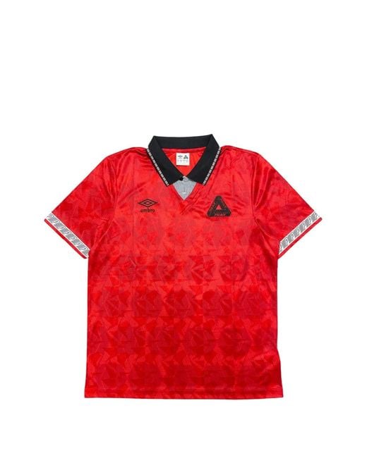 Palace X Umbro Classic Jersey T-Shirt in Red for Men | Lyst UK