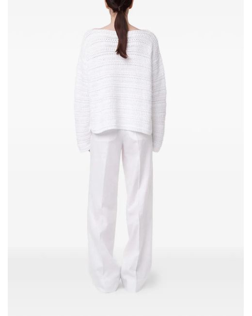Pull Oversize Texturé Another Tomorrow en coloris White