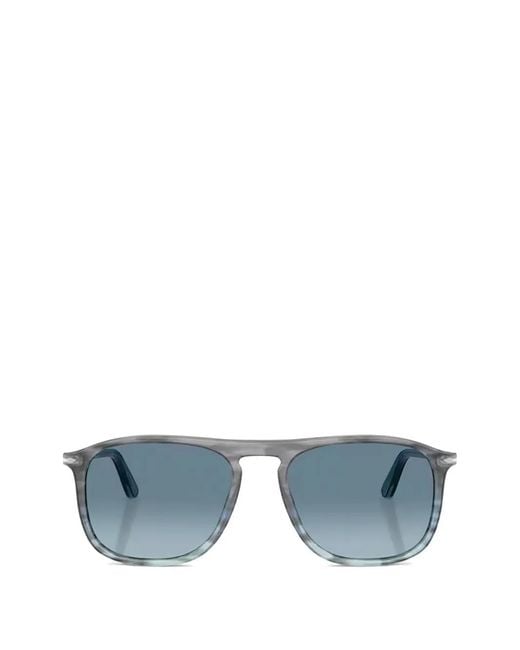 Persol Blue Square-Frame Sunglasses