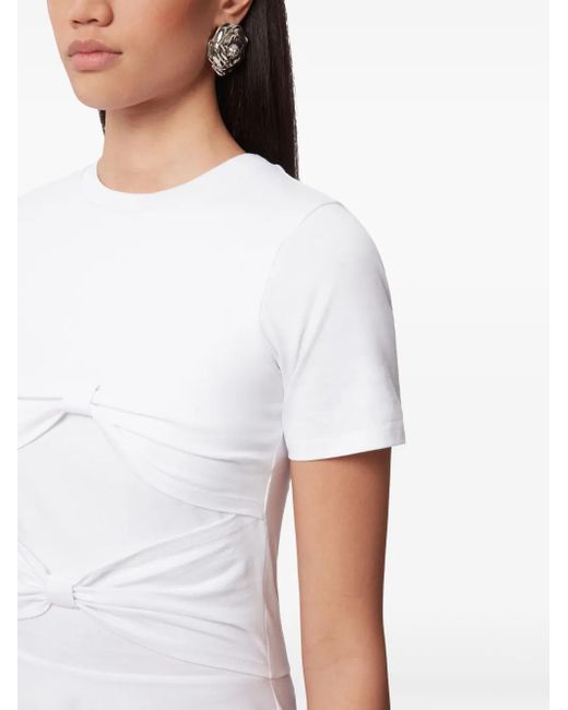Nina Ricci White Bow Detailed T-Shirt