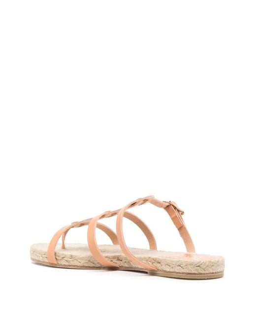 Castaner Pink Leather Espadrilles