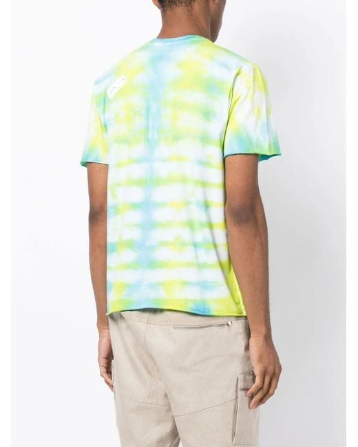 Stain Shade Green X Hiroshi Fujiwara Tie-Dye Print T-Shirt for men