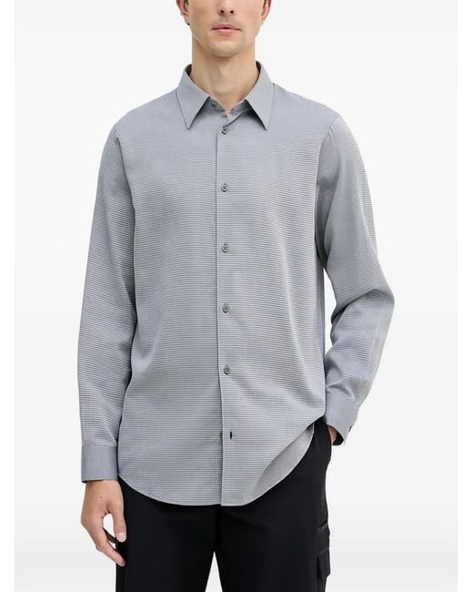 ARMANI EXCHANGE Gray Long-Sleeves Shirt for men