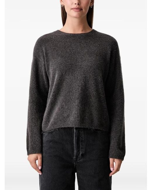 Mos Mosh Black Mape Crew-Neck Sweater