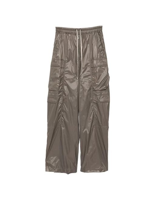 Rick Owens Brown Pantalon Ample À Poches Cargo for men