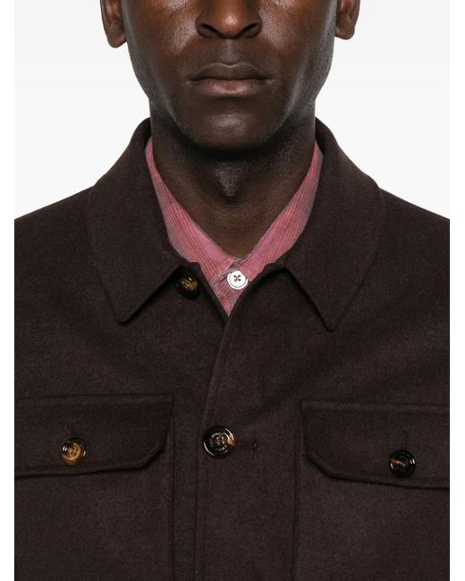 Chaqueta con cierre de botón KIRED de hombre de color Brown