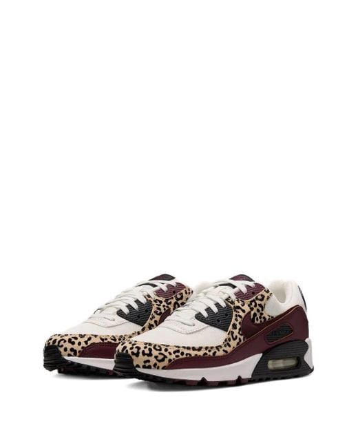 Nike Brown Air Max 90 Leopard-Print Sneakers