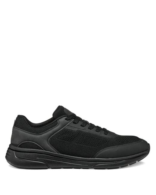 Geox Black Mesh-Panels Sneakers for men
