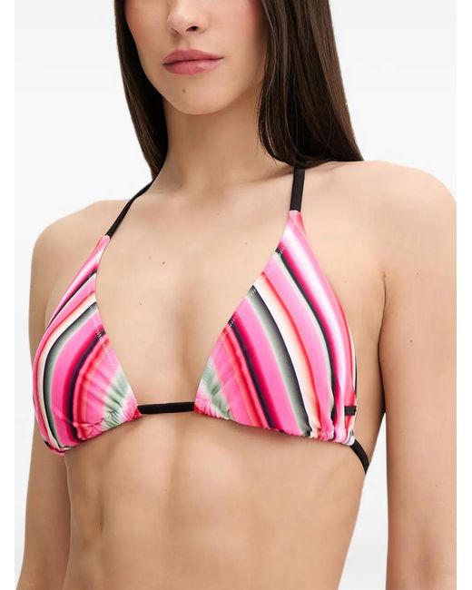 Bogner Fire + Ice Pink Gaby Triangle-Cup Bikini Top