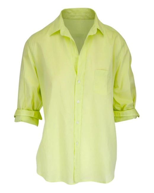 Frank & Eileen コットン シャツ Yellow
