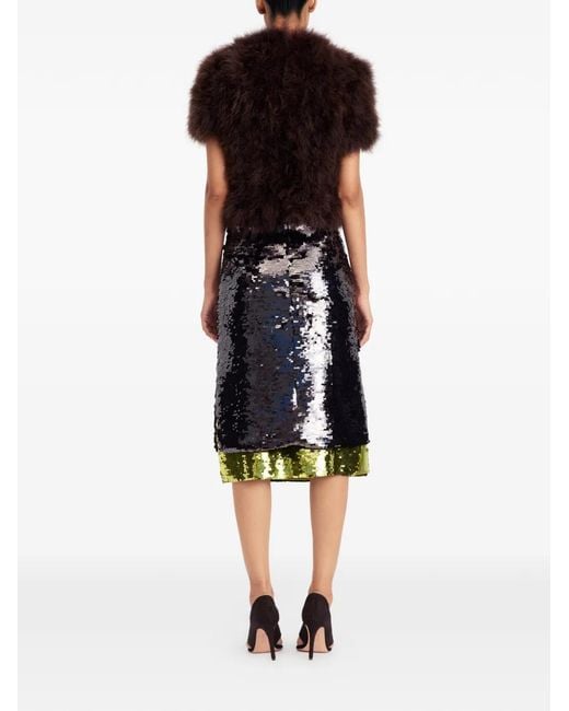 16Arlington Gray Nyla Sequin Midi Skirt