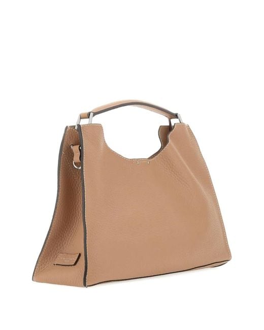 Gianni Chiarini Natural Large Hammered Tote Bag