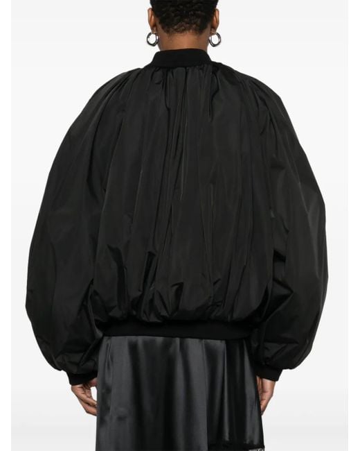 Balenciaga Gedrapeerd Bomberjack in het Black