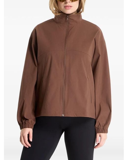 Under Armour Brown Ua Unstoppable Zip-Up Elasticated-Cuff Jacket