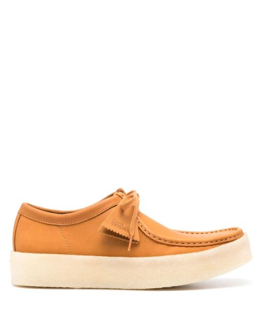 Clarks Orange Wallabee Cup Loafers for men