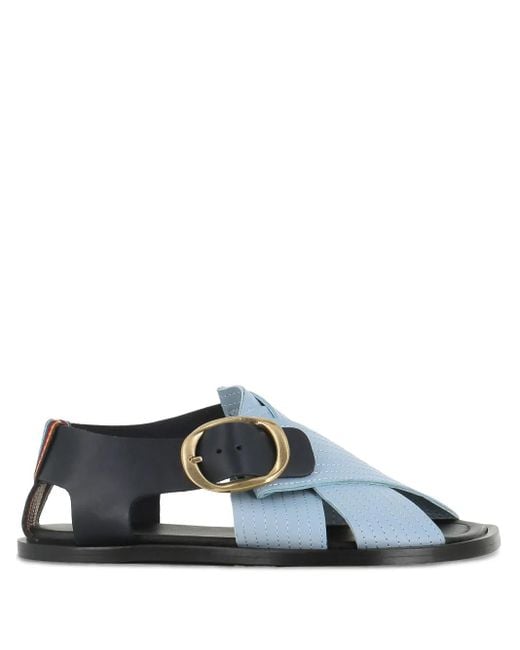 Paul Smith Blue Merle Sandalen mit Riemen