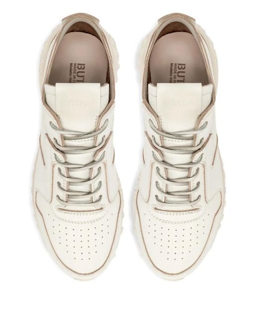 Sneakers Con Design A Inserti di Buttero in White da Uomo
