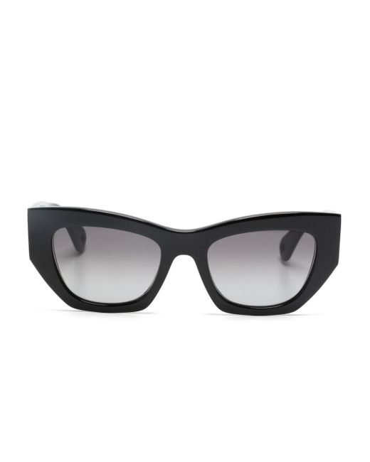 Lanvin Black Geometric-frame Sunglasses