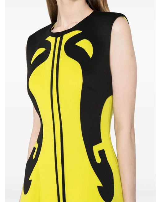 Saiid Kobeisy パネル イブニングドレス Yellow