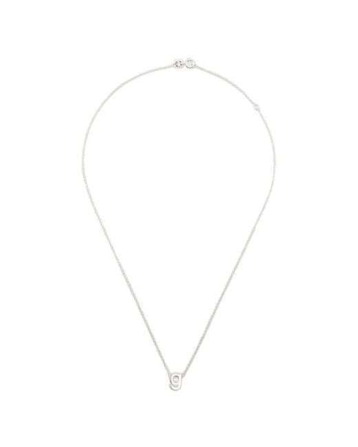 Le Gramme White Collier À Pendentif À Design D'Initiale for men