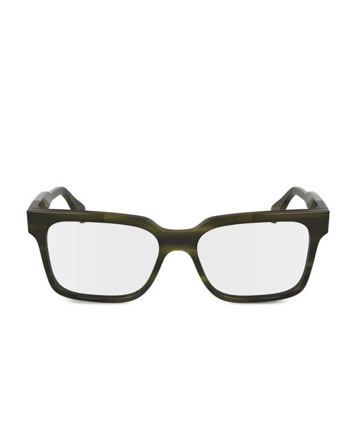 Karl Lagerfeld Green Rectangle-Frame Glasses for men