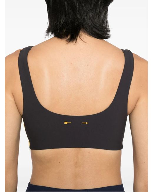 The Upside Black Beaufort Harley Sports Bra
