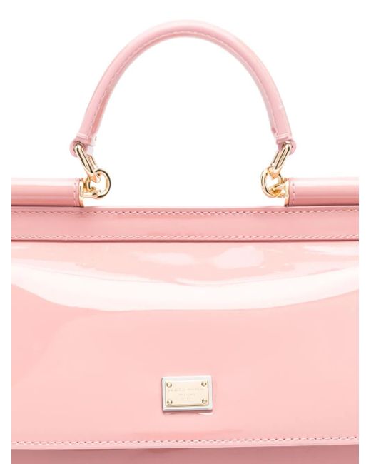 Dolce & Gabbana Pink Small Sicily Tote Bag
