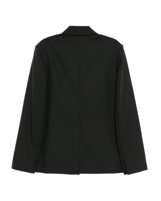 Rier Black Single-Breasted Blazer for men