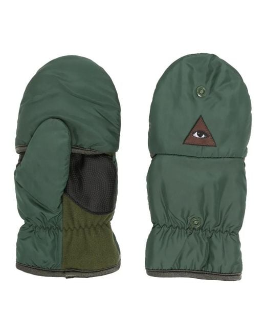 Undercover Gefütterte Handschuhe Mit Augen-Patch in Green für Herren