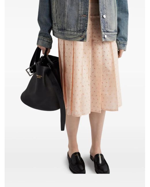 Prada レース スカート Natural