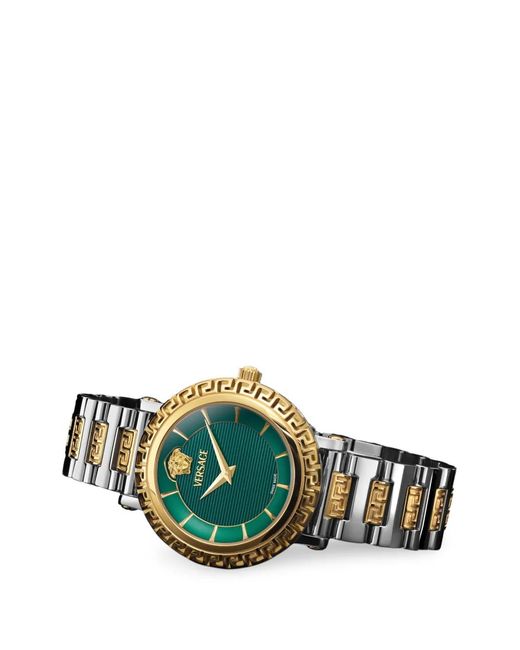 Versace Metallic Greca Sphere Nova 35Mm Watch