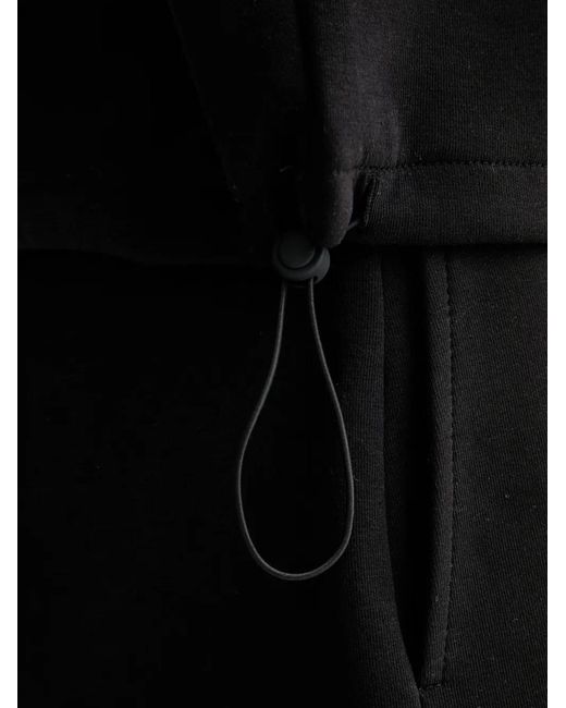 Guess Black Drawstring-Hem Sleeveless Polo Shirt