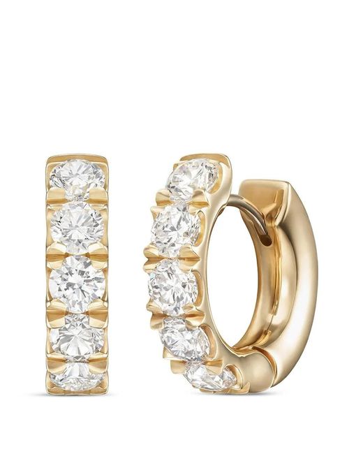Melissa Kaye Metallic Super Clara Diamond Hoop Earrings